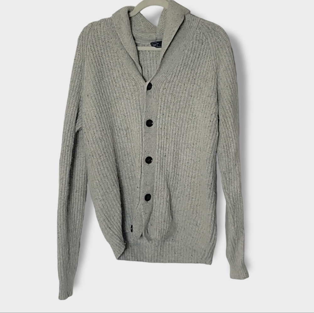 Gap Oversized Longline Lagenlook Wool And Alpaca Button Front Cardigan Sweater M